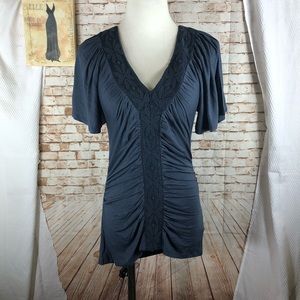 ❤Anthropologie Postmark Trifecta floral lace top